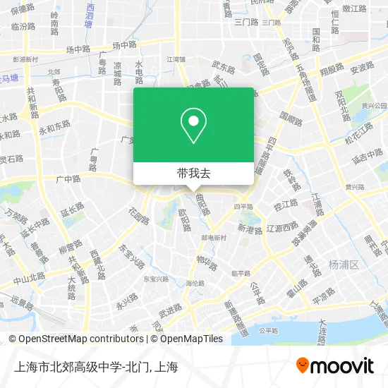 上海市北郊高级中学-北门地图