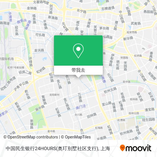 中国民生银行24HOURS(奥玎别墅社区支行)地图