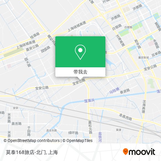 莫泰168旅店-北门地图