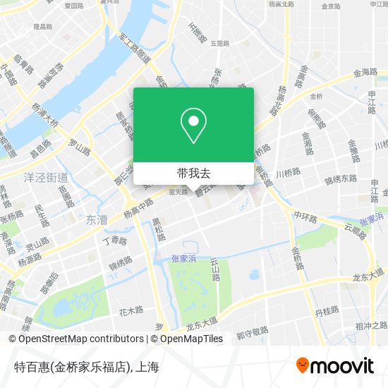 特百惠(金桥家乐福店)地图