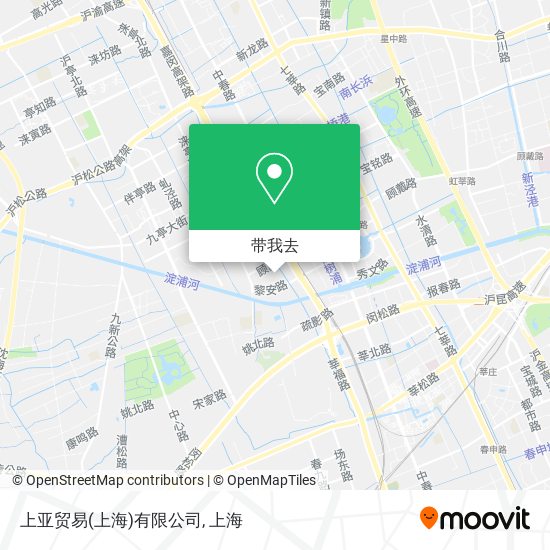 上亚贸易(上海)有限公司地图