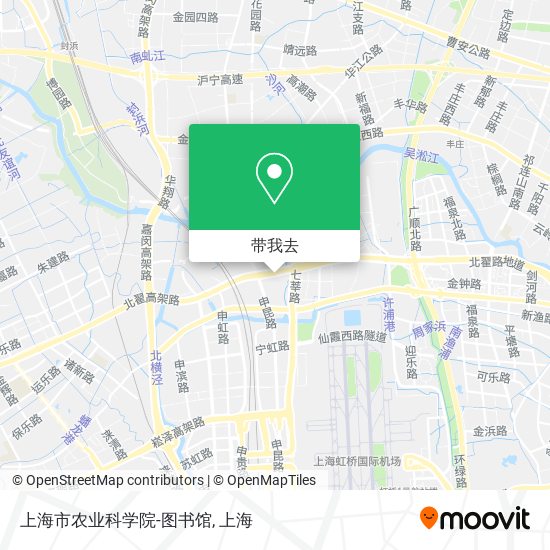 上海市农业科学院-图书馆地图