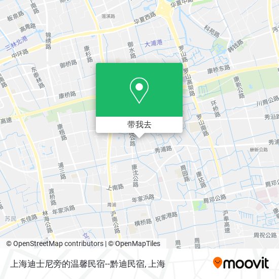 上海迪士尼旁的温馨民宿--黔迪民宿地图