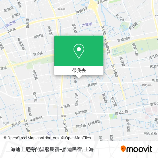 上海迪士尼旁的温馨民宿--黔迪民宿地图