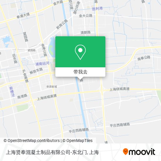 上海贤奉混凝土制品有限公司-东北门地图
