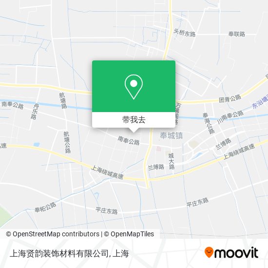 上海贤韵装饰材料有限公司地图