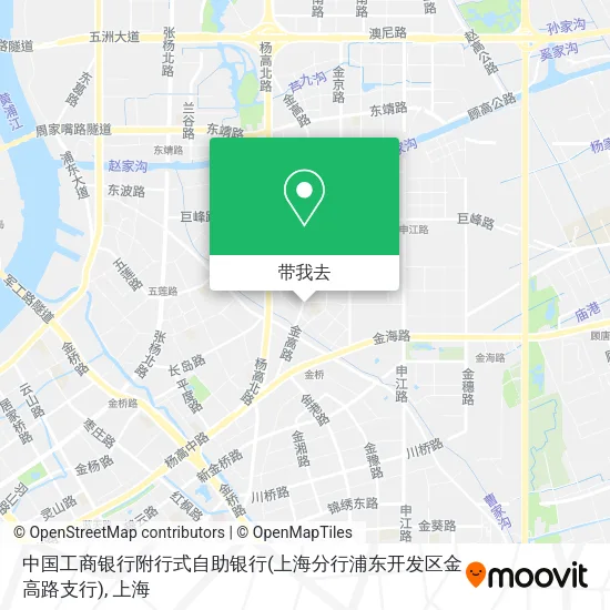 中国工商银行附行式自助银行(上海分行浦东开发区金高路支行)地图