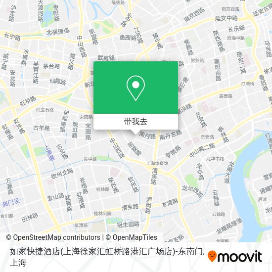 如家快捷酒店(上海徐家汇虹桥路港汇广场店)-东南门地图