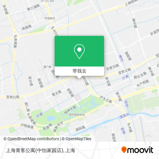 上海青客公寓(中怡家园店)地图