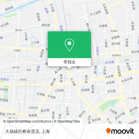 大场镇社桥杂货店地图