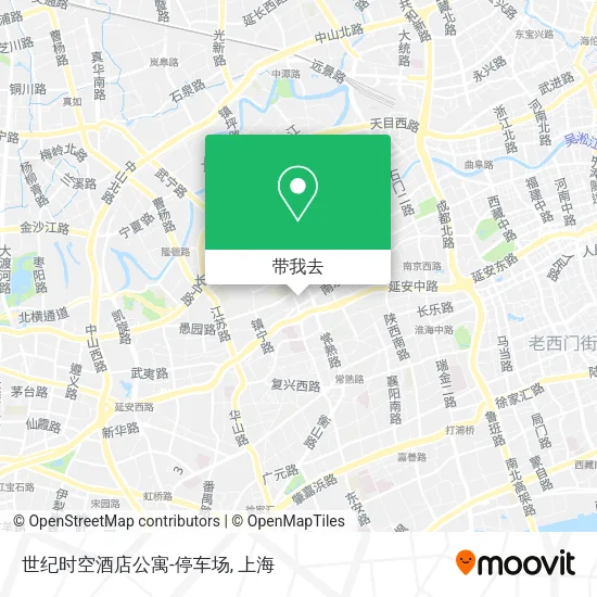 世纪时空酒店公寓-停车场地图