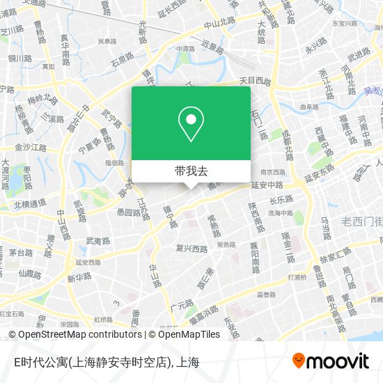 E时代公寓(上海静安寺时空店)地图