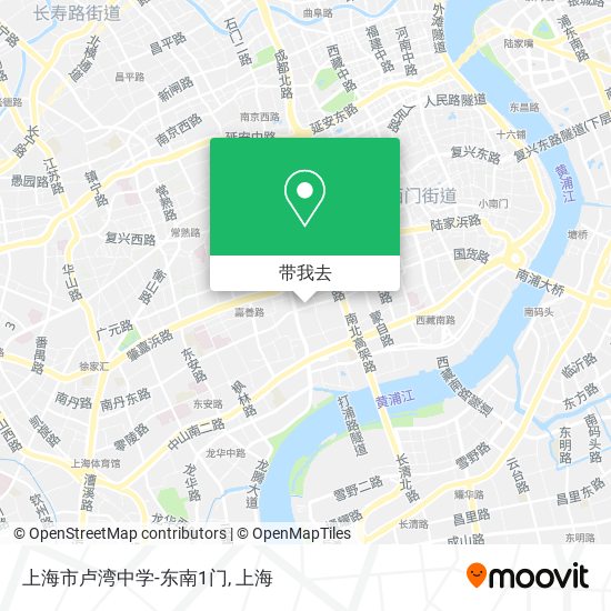 上海市卢湾中学-东南1门地图