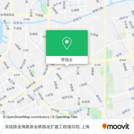 东陆路金海路新金桥路改扩建工程项目部地图