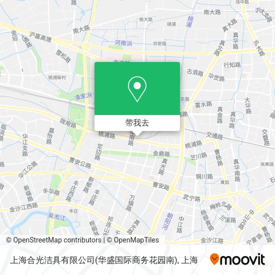 上海合光洁具有限公司(华盛国际商务花园南)地图