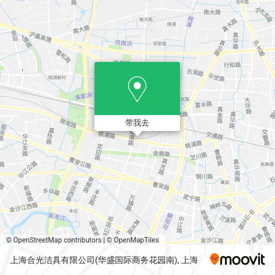 上海合光洁具有限公司(华盛国际商务花园南)地图