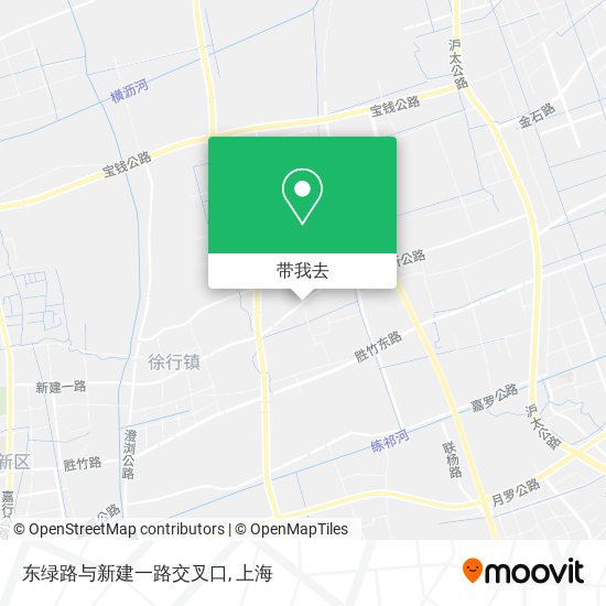 东绿路与新建一路交叉口地图