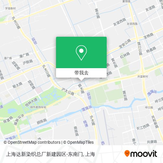 上海达新染织总厂新建园区-东南门地图