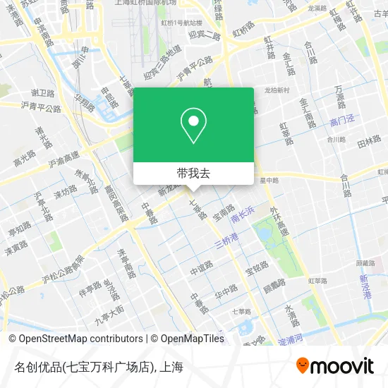 名创优品(七宝万科广场店)地图