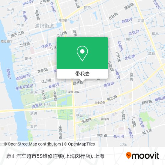 康正汽车超市5S维修连锁(上海闵行店)地图