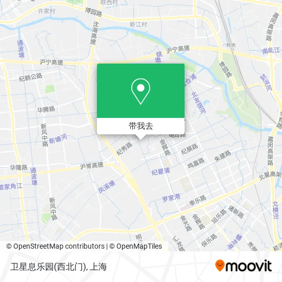 卫星息乐园(西北门)地图