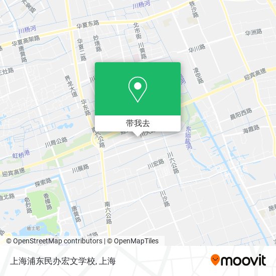 上海浦东民办宏文学校地图