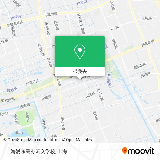 上海浦东民办宏文学校地图