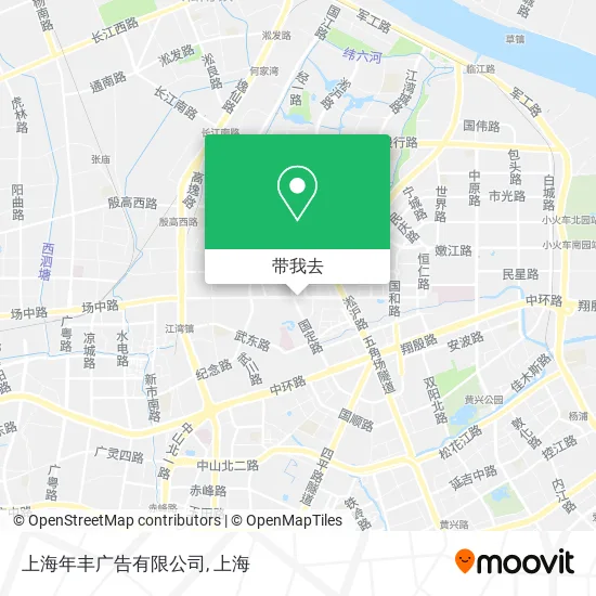 上海年丰广告有限公司地图