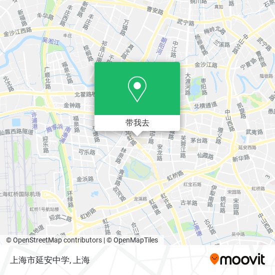 上海市延安中学地图