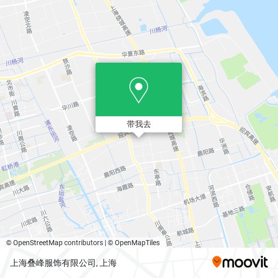 上海叠峰服饰有限公司地图