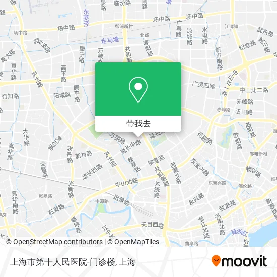 上海市第十人民医院-门诊楼地图