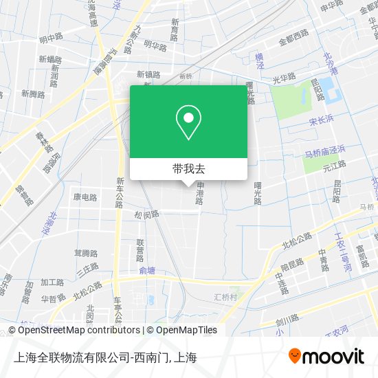 上海全联物流有限公司-西南门地图
