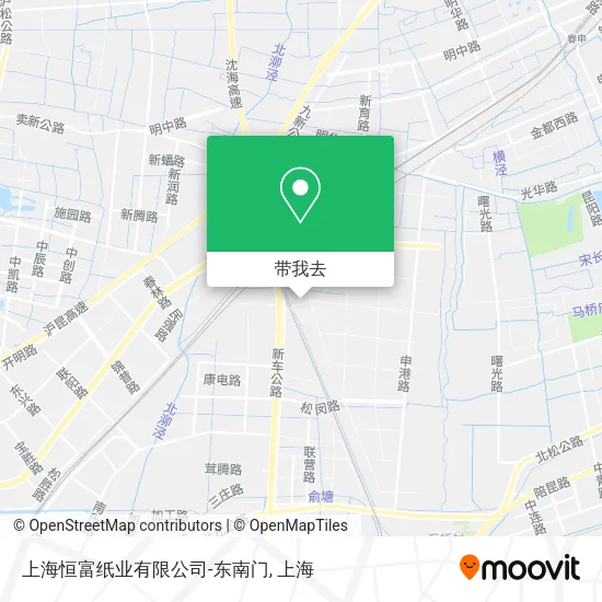 上海恒富纸业有限公司-东南门地图