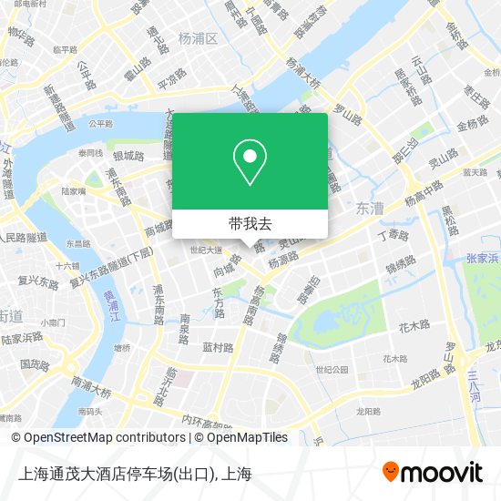上海通茂大酒店停车场(出口)地图