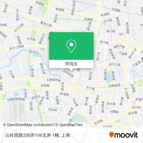 云岭西路230弄106支弄-1幢地图