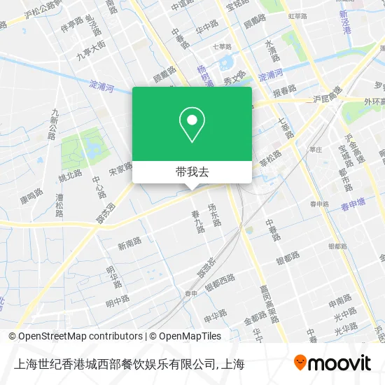 上海世纪香港城西部餐饮娱乐有限公司地图