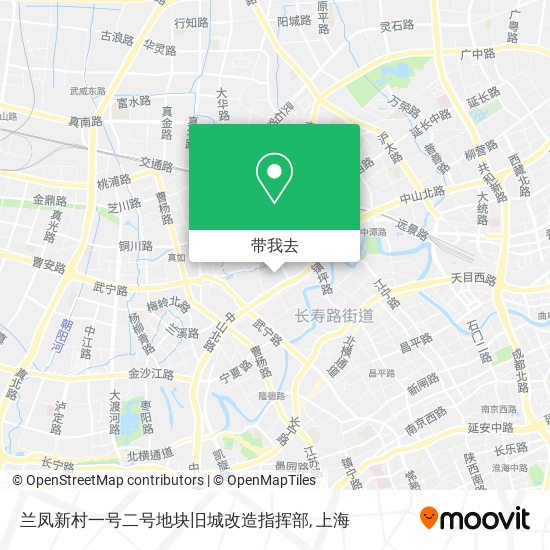 兰凤新村一号二号地块旧城改造指挥部地图