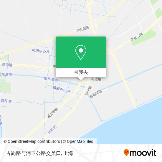 古岗路与浦卫公路交叉口地图
