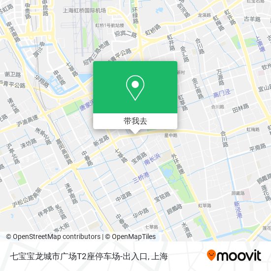 七宝宝龙城市广场T2座停车场-出入口地图