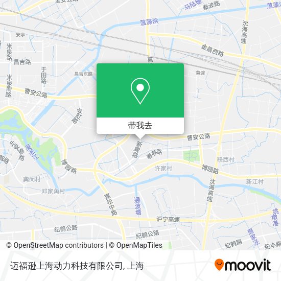 迈福逊上海动力科技有限公司地图