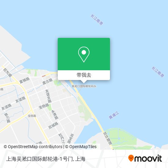 上海吴淞口国际邮轮港-1号门地图