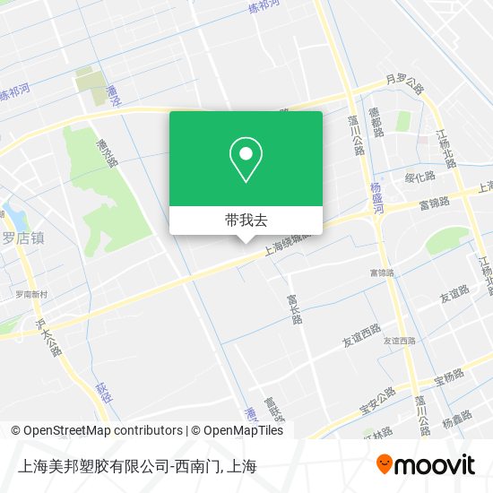 上海美邦塑胶有限公司-西南门地图