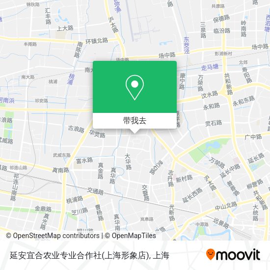 延安宜合农业专业合作社(上海形象店)地图