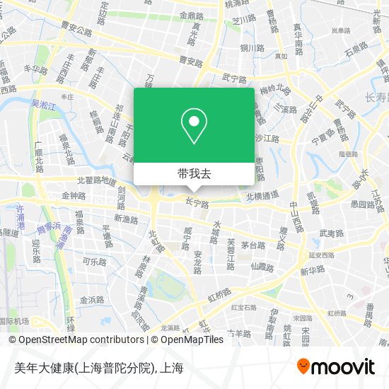 美年大健康(上海普陀分院)地图