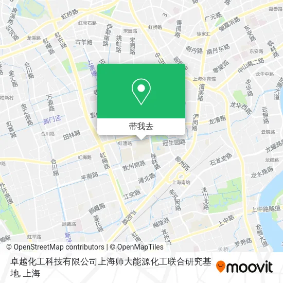 卓越化工科技有限公司上海师大能源化工联合研究基地地图