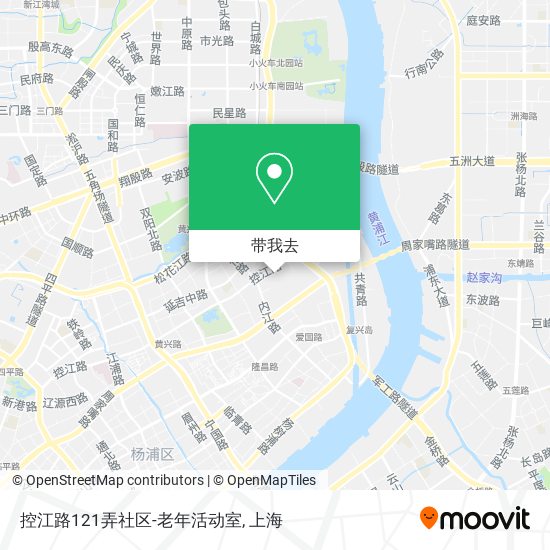 控江路121弄社区-老年活动室地图