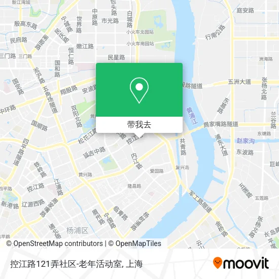 控江路121弄社区-老年活动室地图