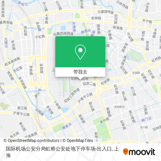 国际机场公安分局虹桥公安处地下停车场-出入口地图