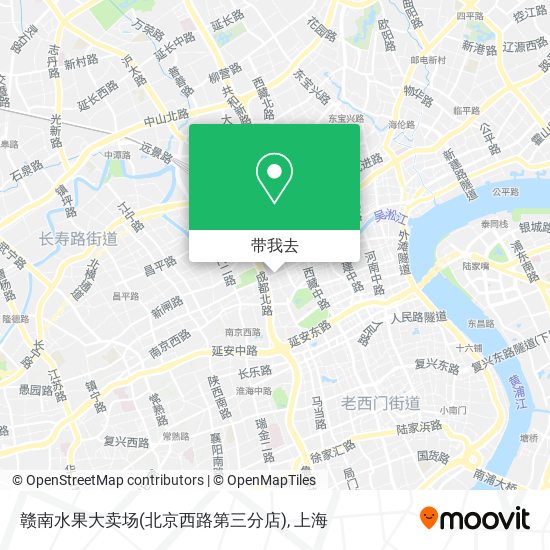 赣南水果大卖场(北京西路第三分店)地图