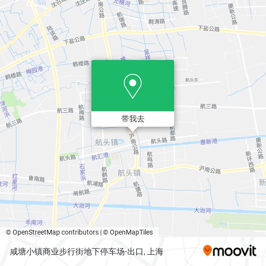咸塘小镇商业步行街地下停车场-出口地图